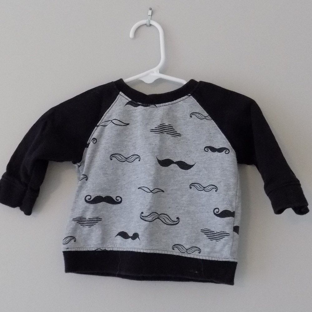 Koala Baby boy 3 month sweatshirt sweater mustache